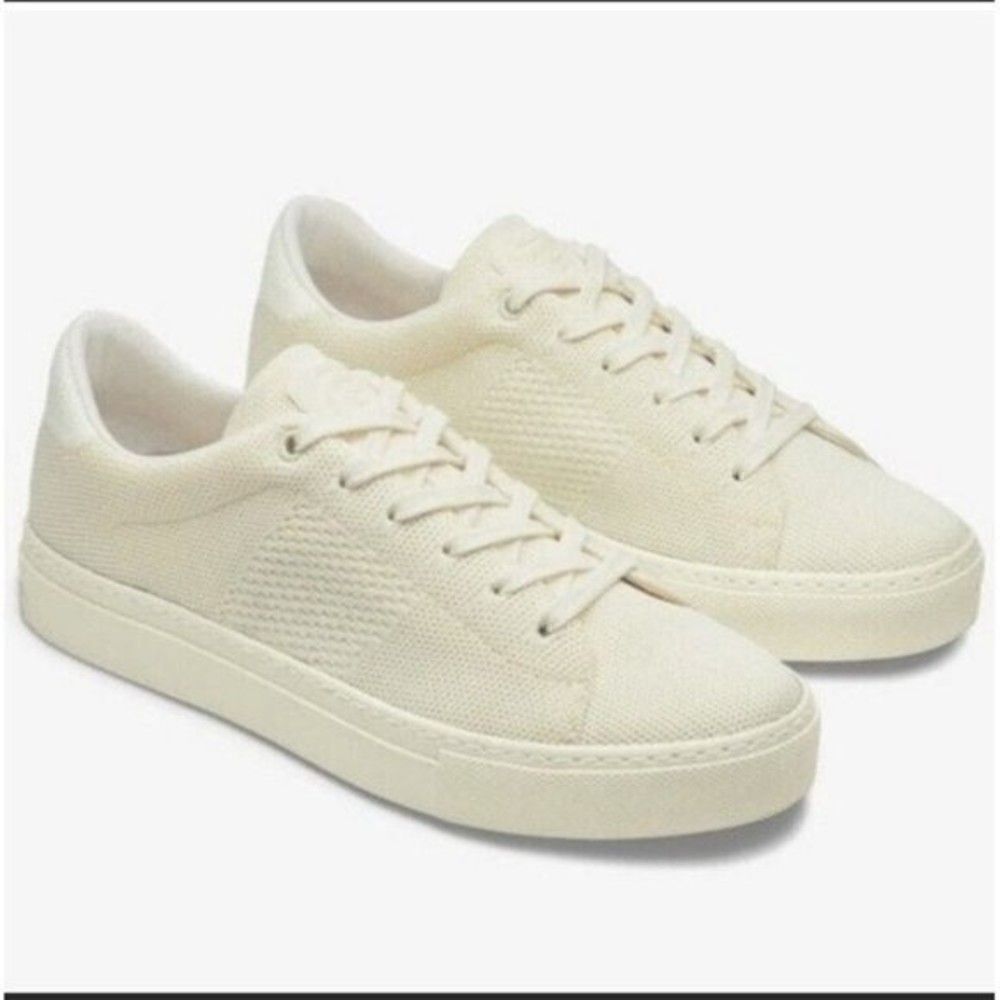 Greats Knit lace up Shoes 9.5 Cream color BoxQ